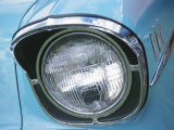 Headlight in Blue Car