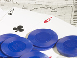 Cards and Gambling Chips on Stock Market Report