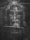 Part of the First Photograph of the Shroud Showing the Face