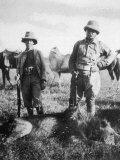 Theodore Roosevelt 26th American President with Hunting Colleague Mr Tarlton and a Dead Lion