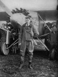Charles Augustus Lindbergh American Aviator in Flying Clothes