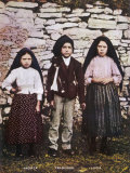 The Three Children Jacinta Francisco and Lucia Who Saw the Vision of Fatima in Portugal