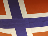 Close-up of Norwegian Flag