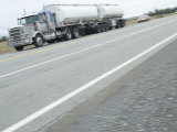 Semi Wheeler Speeding on Highway