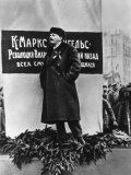 Vladimir Lenin He Speaks on the Occasion of the Inauguration of Monuments to Marx and Engels Moscow