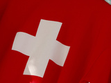 Swiss Cross on Fabric