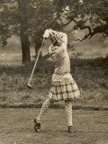 Diana Fishwick in Action at Stoke Poges Where She Won a Championship in 1927