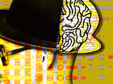 Image of Thinking Man's Brain Through Bowler Hat