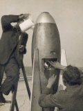 German Rocket Experiments on a Windswept Spit of Land  Filling the Device with Its Chemical Fuel