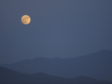 Orange Moon at Sunset