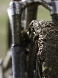 A Muddy Mountain Bike Tire  Mt Bike