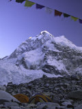 Mount Nuptse from Everest Base Camp  Nepal