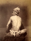 Japanese Man with His Back to the Camera and Tattoos All Over His Body