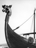 The Figurehead of the Viking Longship "Hugin" at Pegwell Bay Kent England