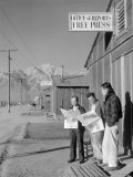 Roy Takeno  Editor  and Group  Manzanar Relocation Center  California