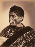 Portrait of a Maori with Tattoed Face