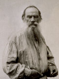 Half-Length Portrait of the Famous Russian Author Lev Nikolaevic Tolstoj