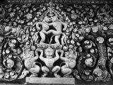 Anthropoid Figure and Vegetable Elements  Alter Relief of the Temple of Bayon  Angkor  Cambogia