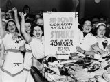 Female Employees of Woolworth Striking for a 40 Hour Week