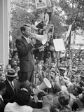 Attorney General Bobby Kennedy Speaking to Crowd in DC