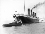 The Titanic Leaving Belfast Ireland for Southampton England for Its Maiden Voyage New York Usa
