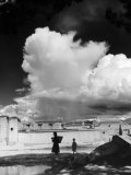 Monsoon Clouds Over the Houses of Gyantse  Tibet