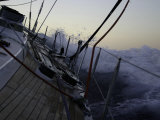 Sailboat in Rough Water  Ticonderoga Race