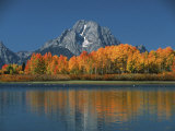 Mt Moren  Oxbow Bend  Grand Tetons National Park  Wyoming  USA