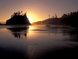 Sunset at Second Beach  Olympic National Park  Washington  USA