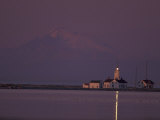 Dungeness Lighthouse  Mount Baker  Washington  USA