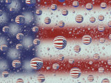 US Flag Reflection  Washington  USA