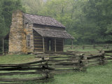 John Oliver Cabin in Cades Cove  Great Smoky Mountains National Park  Tennessee  USA