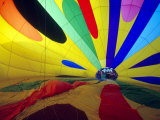 Interior View of an Inflating Hot Air Balloon  Washington  USA