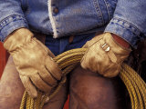 Cowboy and Rope  Ponderosa Ranch  Seneca  Oregon  USA
