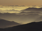 Mountain Ridges at Sunrise  Great Smoky Mountains National Park  Tennessee  USA