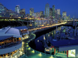 Waterfront View at Night  Washington  USA