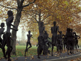 Running Sculptures Commemorating the Lilac Bloomsday Run  Spokane  Washington  USA
