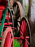 Wagon Wheels  Pioneer Homestead  Great Smoky Mountains  North Carolina  USA