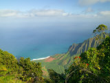 View to Na Pali Coastline  Kokee State Park  Kauai  Hawaii  USA