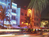 Colorful Street Life  South Beach  Miami  Florida  USA