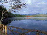 Fall Reflections in Chocorua Lake  White Mountains  New Hampshire  USA