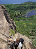 Hiking on the Beehive Trail  Maine  USA