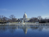 Capitol from across Capitol Reflecting Pool  Washington DC  USA