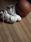Pair of Boots with a Basketball