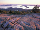 Grooves in the Granite on Summit of Cadillac Mountain  Acadia National Park  Maine  USA