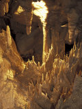 Stalactites and Stalagmites  Drapery Room  Mammoth Cave National Park  Kentucky  USA