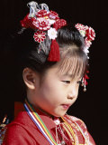 Girl Dressed in Kimono  Shichi-Go-San Festival (Festival for Three  Five  Seven Year Old Children)