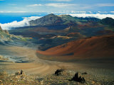 Cinder Cone Crater at Haleakala's Summit  Maui  Hawaii  USA