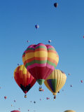 Colorful Hot Air Balloons in Sky  Albuquerque  New Mexico  USA