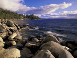 Shoreline of Boulders  Lake Tahoe  California  USA